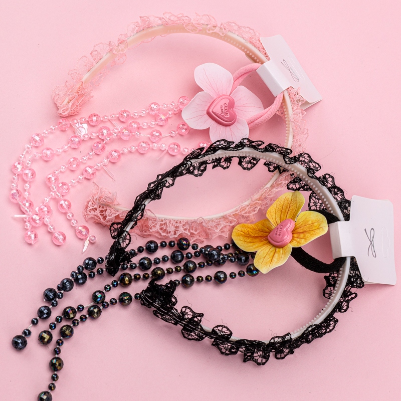 Tassel Accesorios de la Flor de la Banda de Goma Hebilla 3