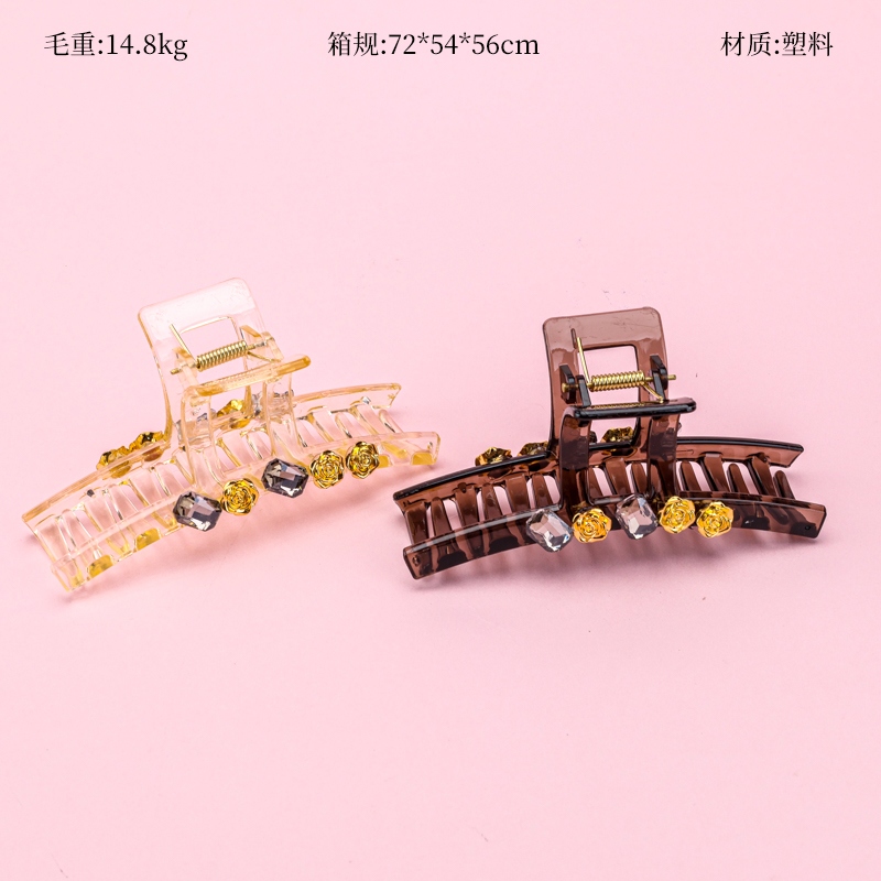 13cm Doble Cara Zircon Flor Gran Garra