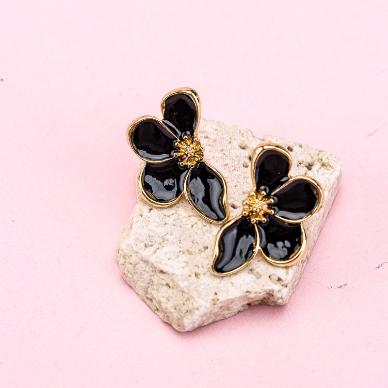 Nuevos Pendientes de Cuatro Colores de Flores 3