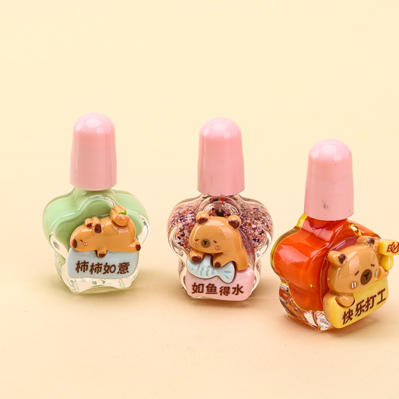 Esmalte de Uñas Peelable Color de la Piel de la Tarjeta (Caja de Juego) 4