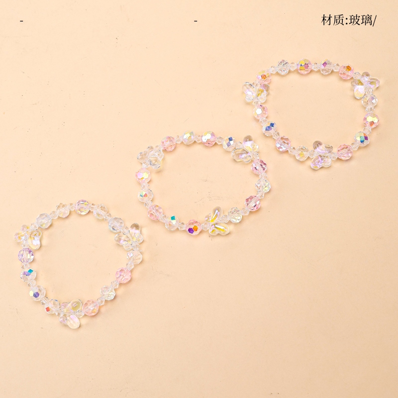 Pulsera de Cristal de Mariposa Aurora