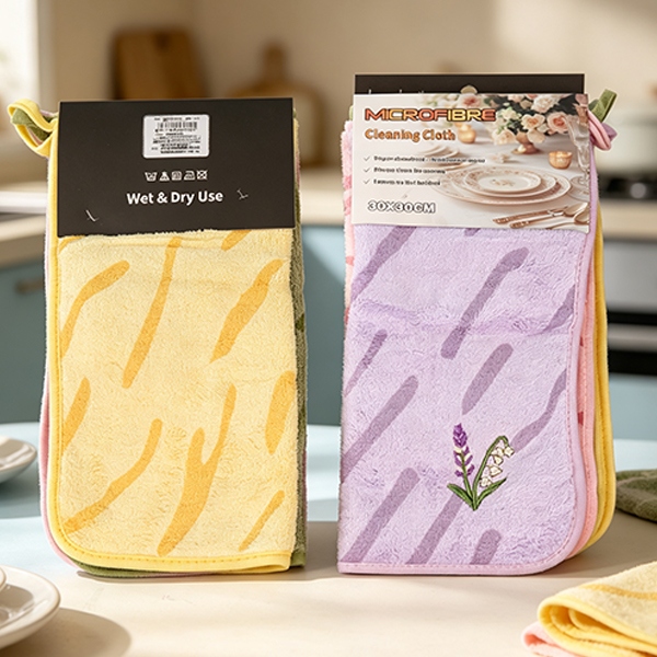 Wrap Imprimida Gota de Lluvia Bordada Trébol 30*30(4) 3