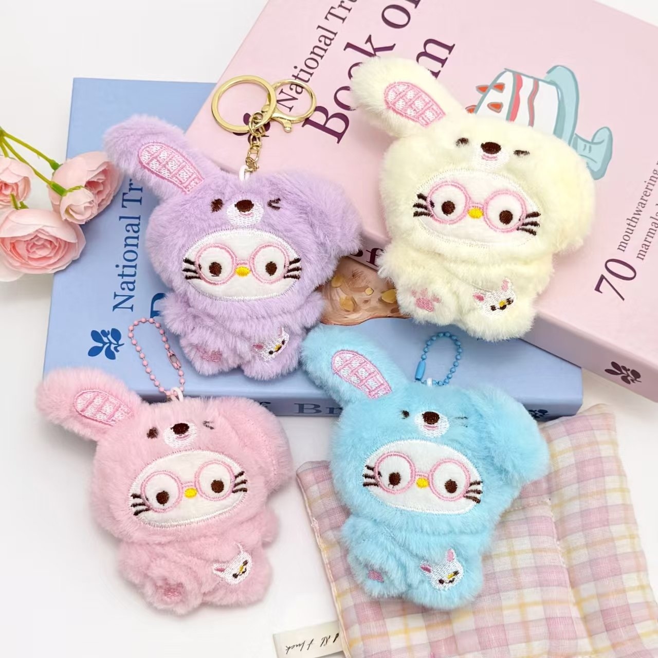 Vidrios de Oído Plegable Colgante Cat Plush 2