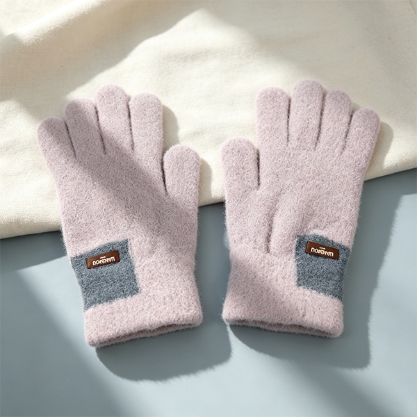 B- 25014 Hombres LS Etiqueta de Tela Guantes de Dedo Completo 6