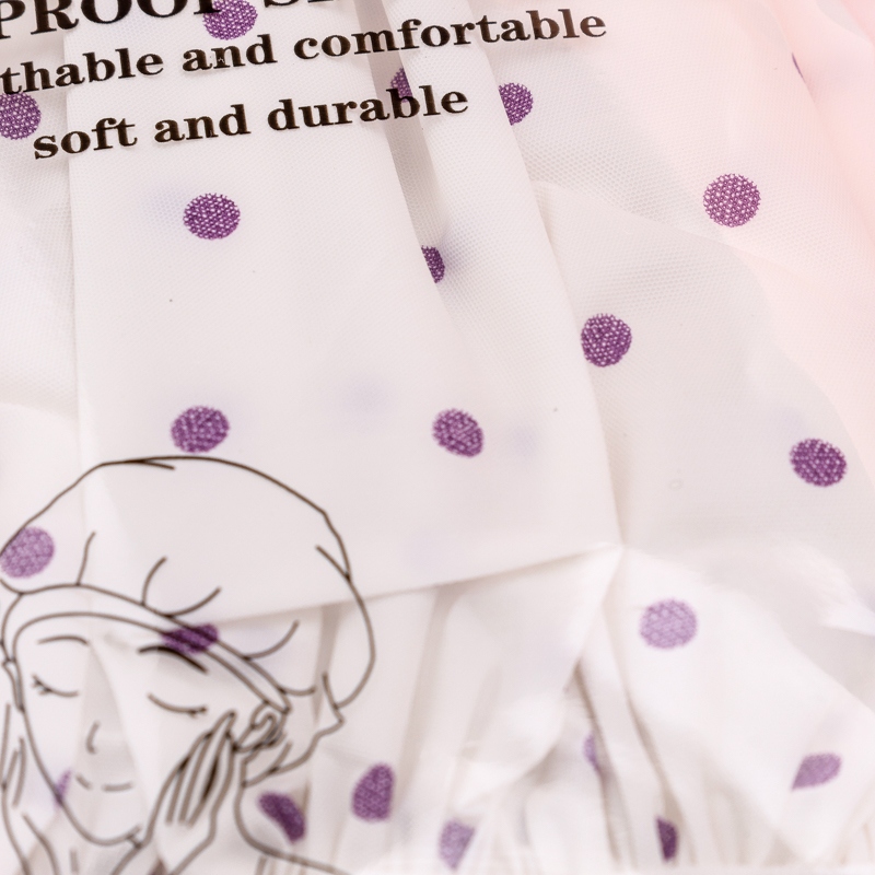 Y036 Pocket Dot Shower Cap 4