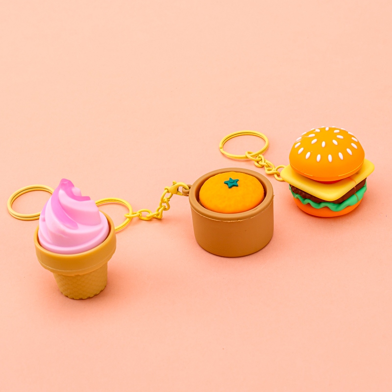 Cartoon Food Play Key Pendant 3
