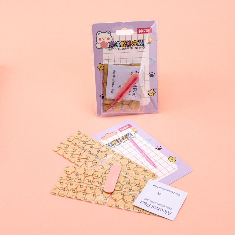 Kraft Paper Jelly Gel Nail SET 3