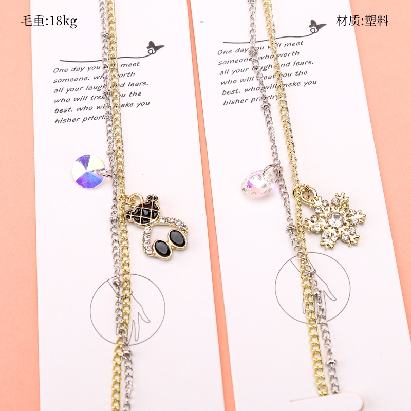 Accesorios de Perforación Punto Doble Cristal Pulsera 2