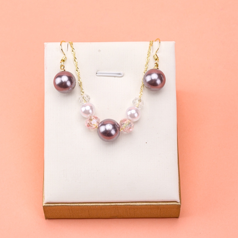 Pendientes de Cristal de Perlas Conjunto 4