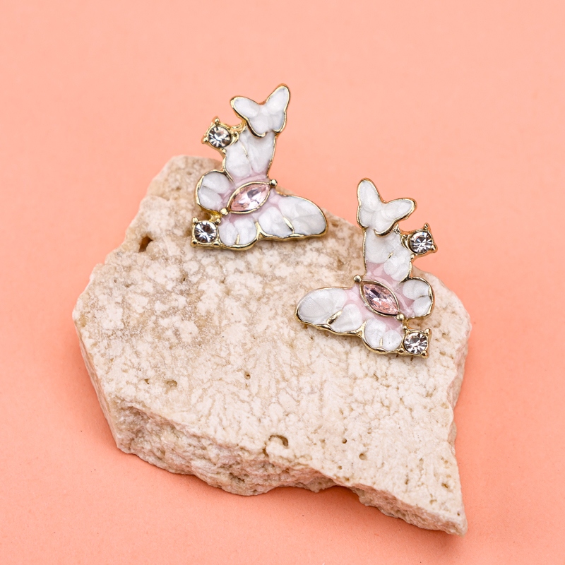 Pendientes de Mantequilla de Diamante Largo Goteo 3