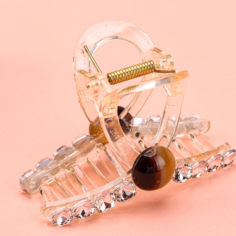 8cm Doble Cara de Perlas de Diamantes de Imitación Media Garra 3