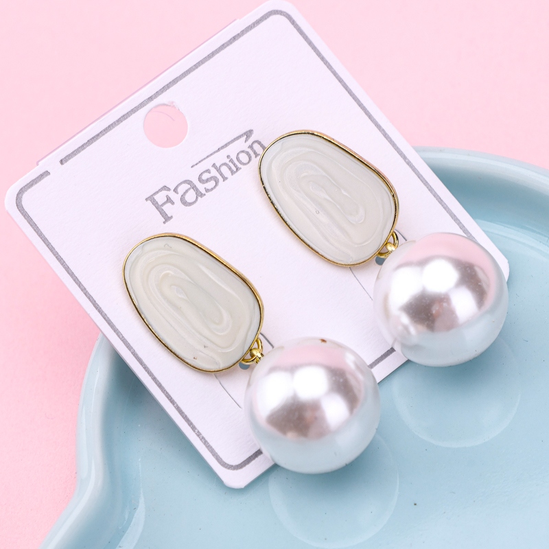 Pendientes Long Hong Kong Wind Drop Pendientes de Perlas 3