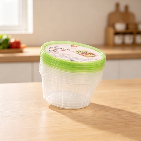 2403 Caja de Limpieza Transparente de Colores (1500ML) 4
