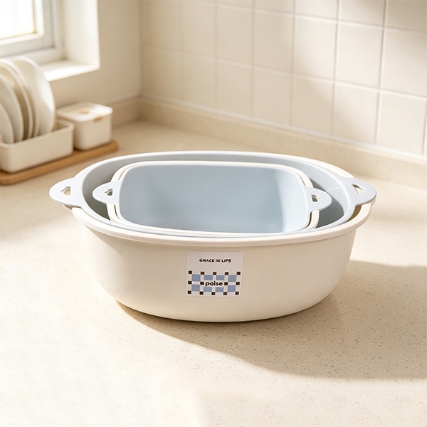 8099 Simple Method Series Draining Basket Juego de 3 Piezas 4