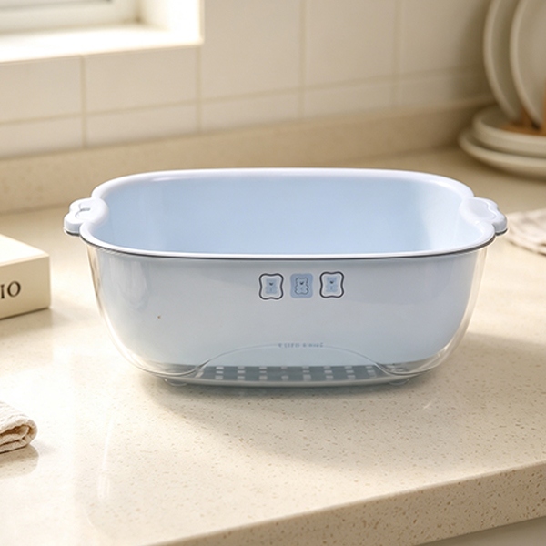 8086PET Bear Biscuit Drain Cesta 2 Piece SET 3
