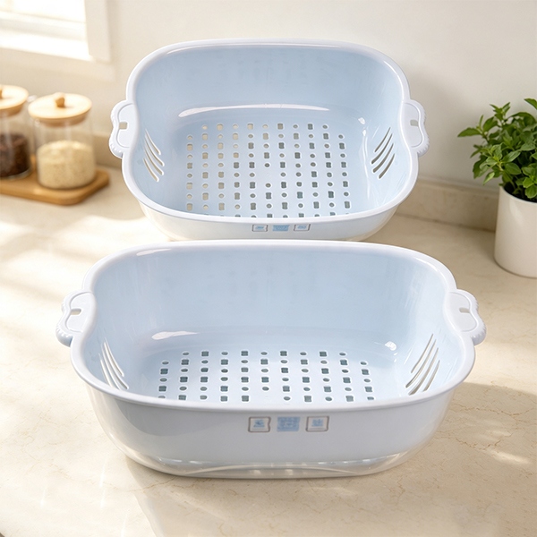 8086PET Bear Biscuit Drain Cesta 2 Piece SET 4