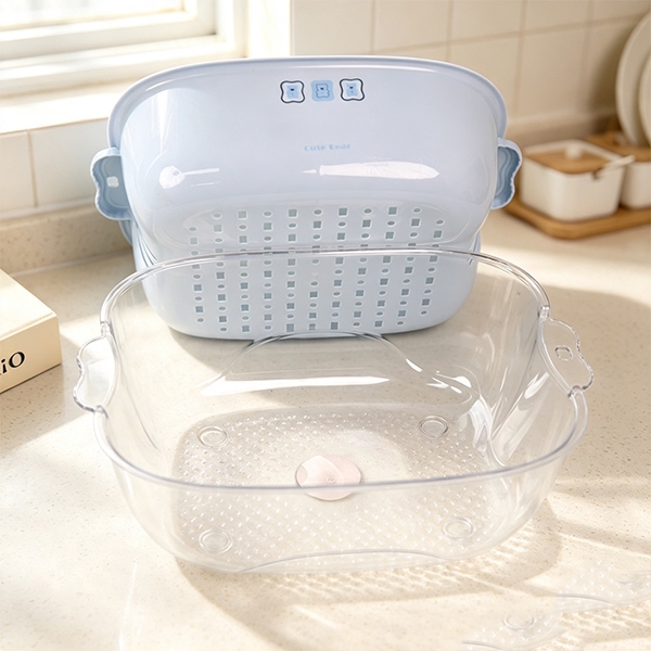 8086PET Bear Biscuit Drain Cesta 2 Piece SET 5