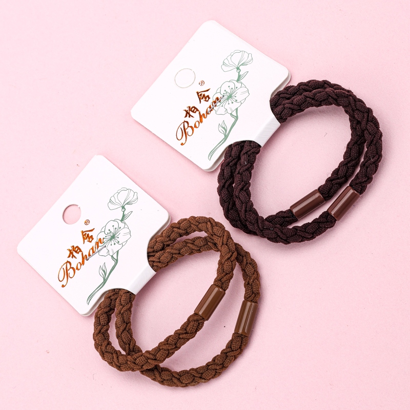 Dos Bandas Trenzas de Colores Crema 3