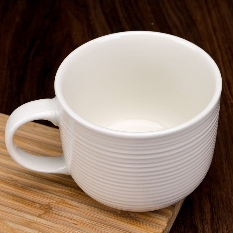 Azalea Procesa Gran Taza de Cerámica Cruzada (Blanca) 4