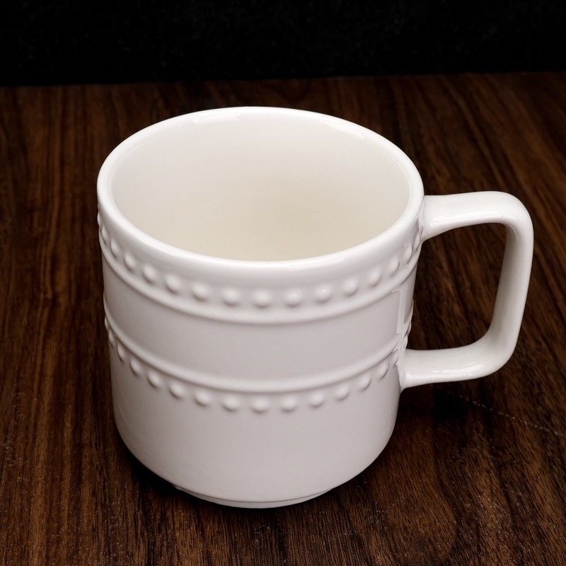 Azoret Procesamiento de Doble Bola de Cerámica Taza (Blanco) 4