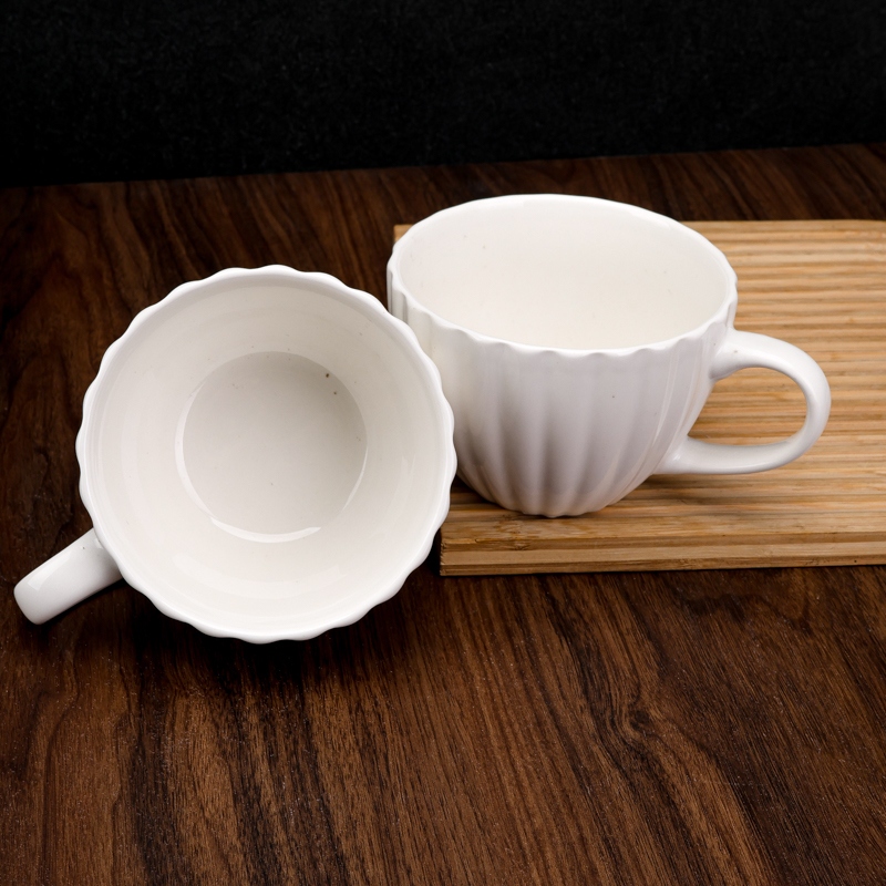 Yingshan Rojo Procesamiento Gran Taza de Cerámica de Calabaza (Blanco) 3