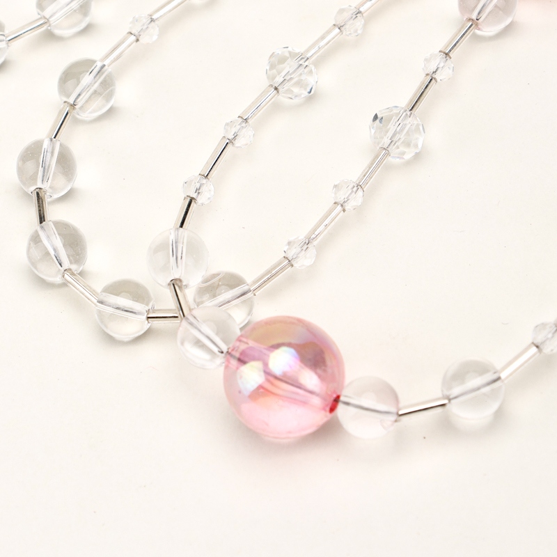 SJL-1099 Cadena de Teléfono Móvil Cadena de Cristal Doble Corazón (Pendiente) 4