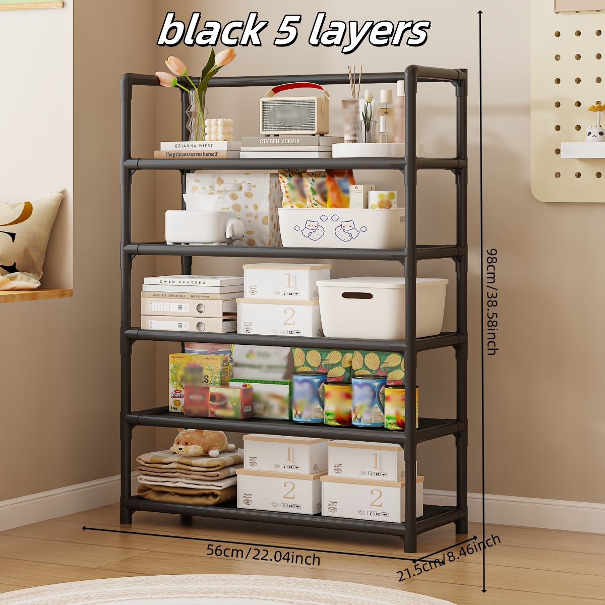 3301 Estante 60cm (Cinco Negro) 2