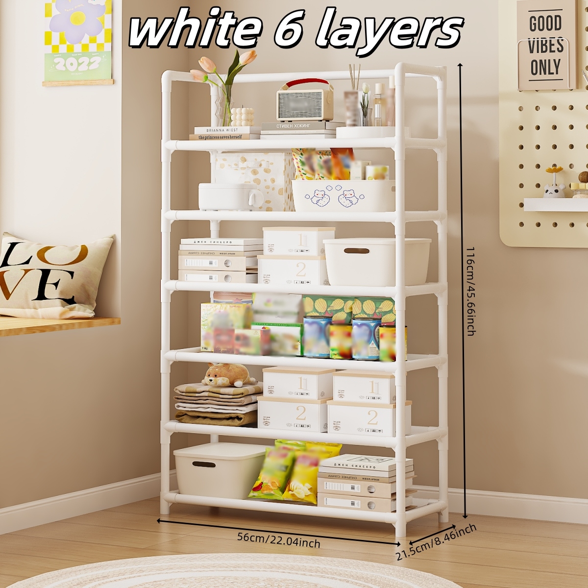 3301 Estante de 60 CM (Seis Blanco) 2