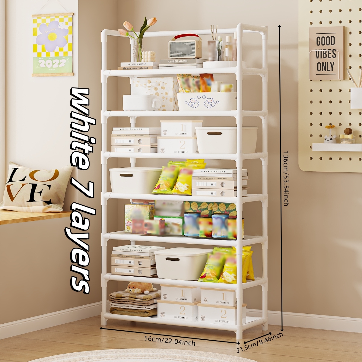 3301 Estante 60cm (Siete Blanco) 2