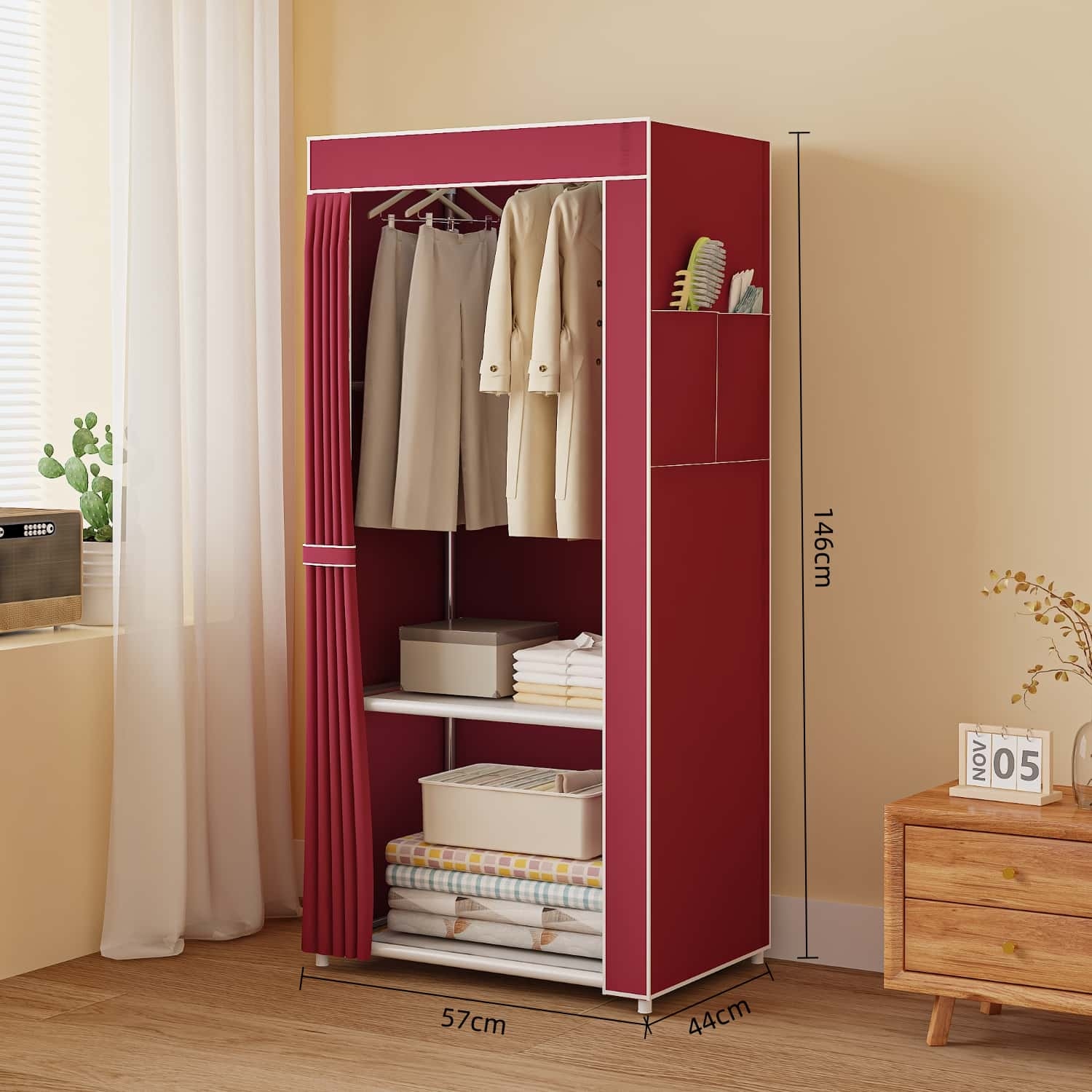 6601-triangle Coat Rack (Segundo Piso Burgundy) 3