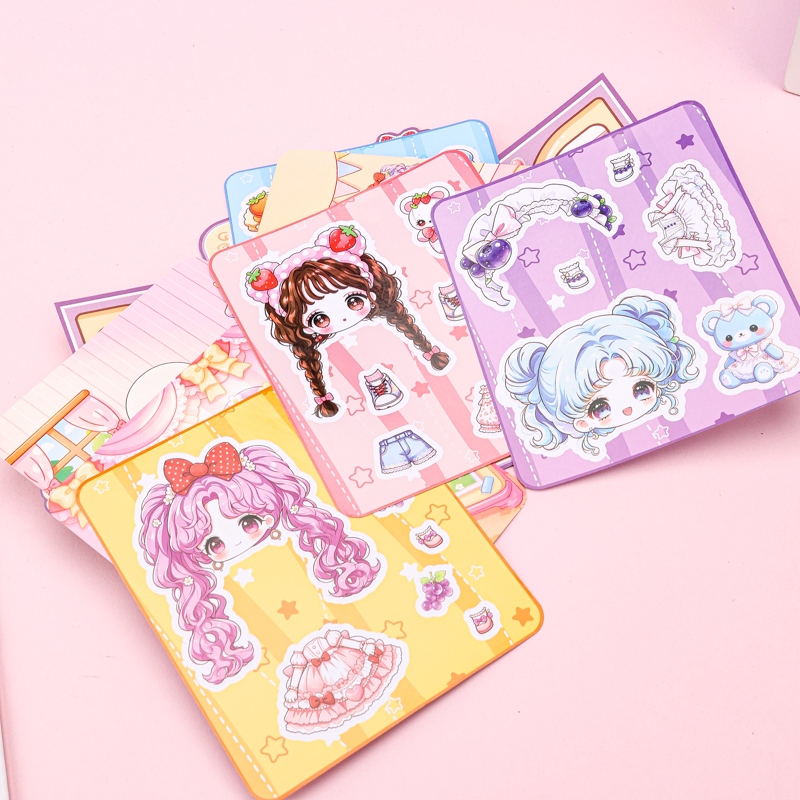 ABC-BG018 Varied Girl Dress-up Sticker 3