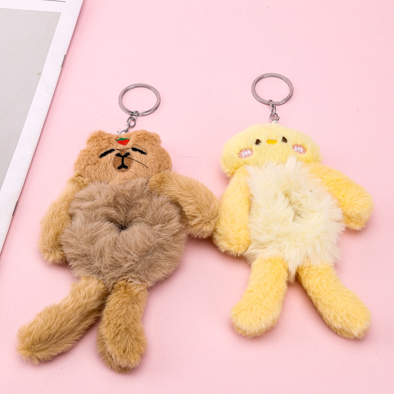 Colgante de Anillo de Pelo de Muñeca de Dibujos Animados 3