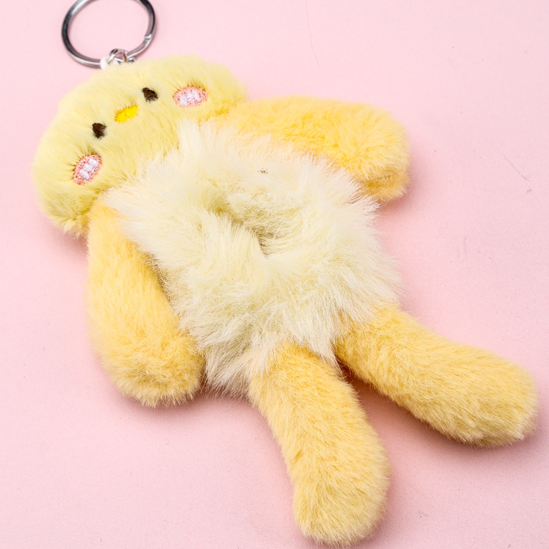 Colgante de Anillo de Pelo de Muñeca de Dibujos Animados 4