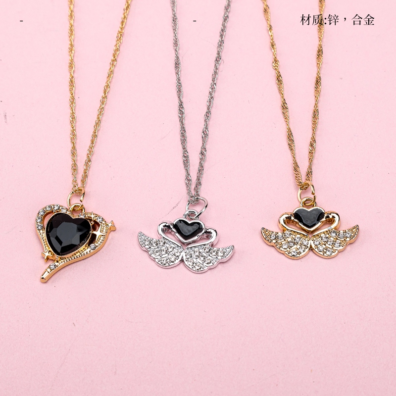 Collar de Corazón de Swan Rhinestone 2