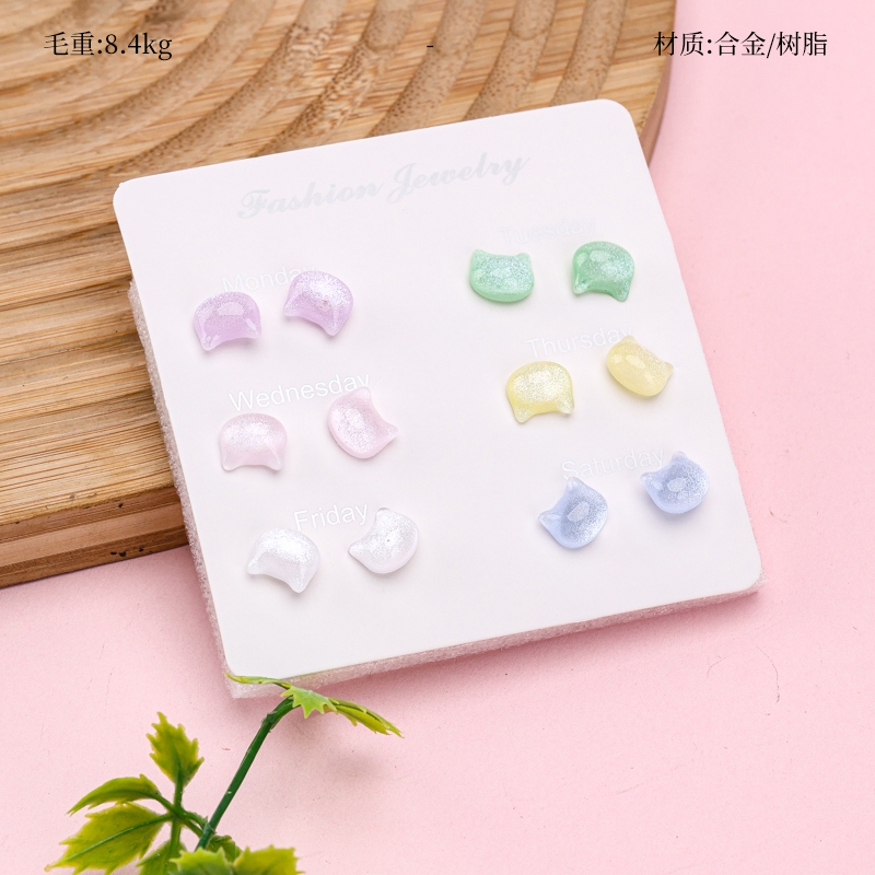 Seis Pares de Pendientes de Cristal de Hielo 2