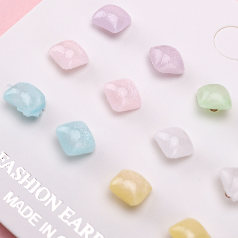 Seis Pares de Pendientes de Brillo Dulce 3