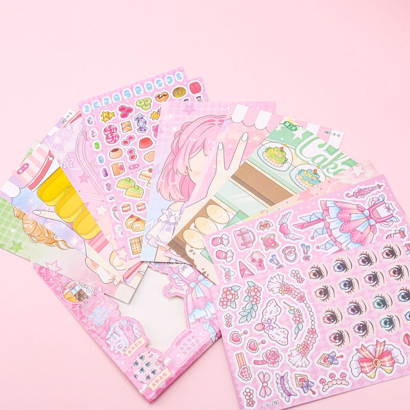 SN2-4 Girl Dress up Emoji Sticker 3
