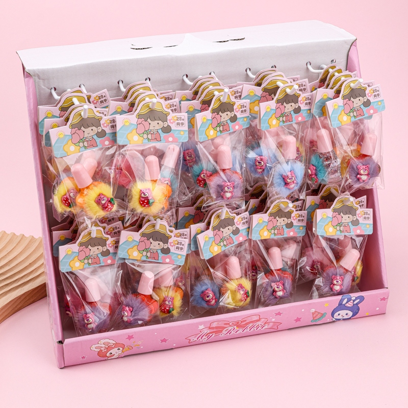 Color de Oso de Fresa de Fresa Peelable Nail Polish (Display Box) 3