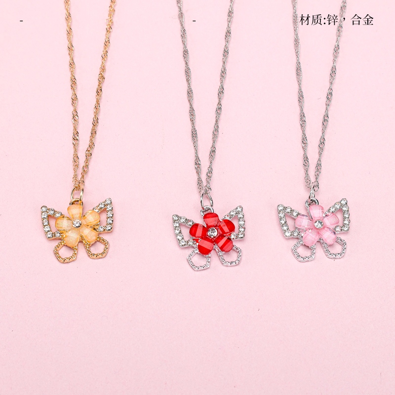 Rhinestone Glaze Collar de la Flor