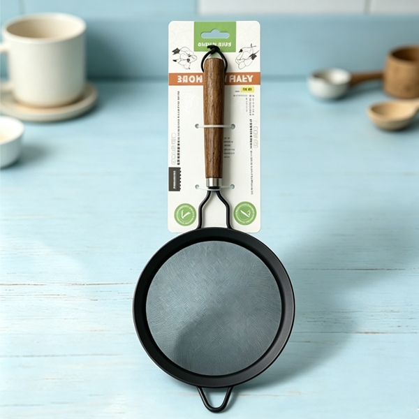 Cuadrícula de Aceite Negro HAO-3875 Con Mango de Madera