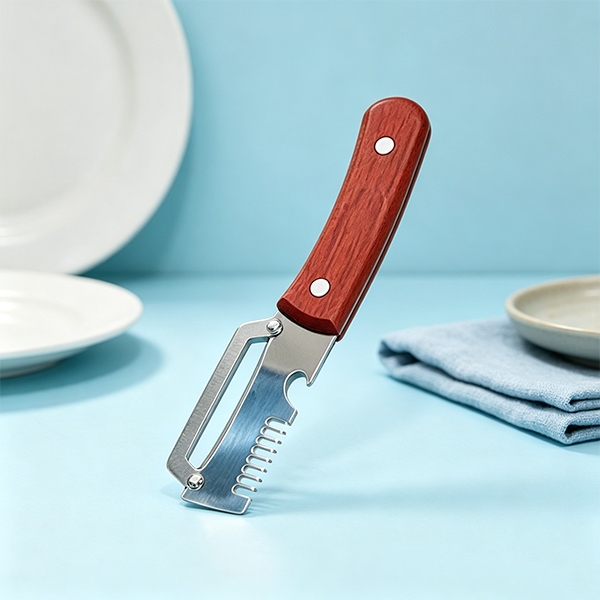 Cuchillo de Madera Maciza HAO-8878 Con Dientes 2