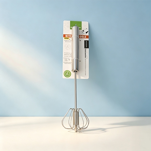HAO-4435 Pequeño Mango de Plata Semiautomática Batidor de Huevo