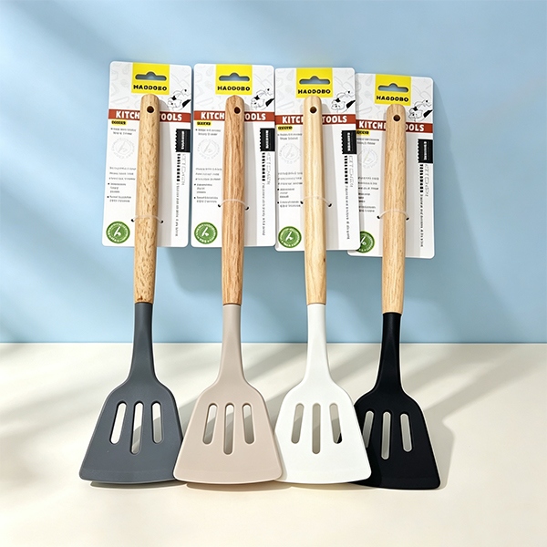 HAO-8895 Mango de Madera Silicona Pequeña Gota Pala 62g 2