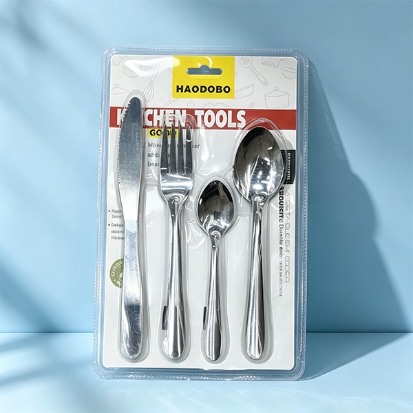 HAO-8826 Agua Lanzando Cuchillo Afilado y Cuchara de Tenedor 4 Unidad 16pc 2
