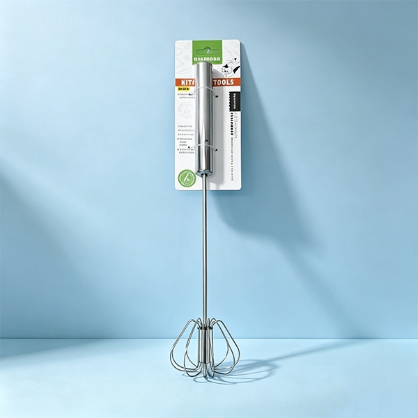 HAO-4437 Semiautomático Huevo Batidor Gran Mango de Plata 2