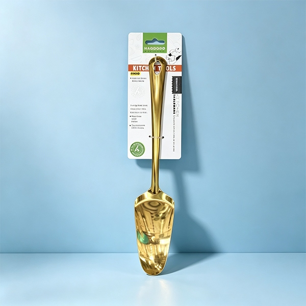 HAO-43971 Bare Body Square Handle Gold Plated Cake Shovel 2