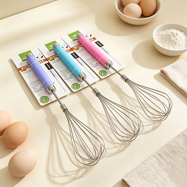 HAO-4428 Gran Mango de Color Semiautomático Batidor de Huevo 2