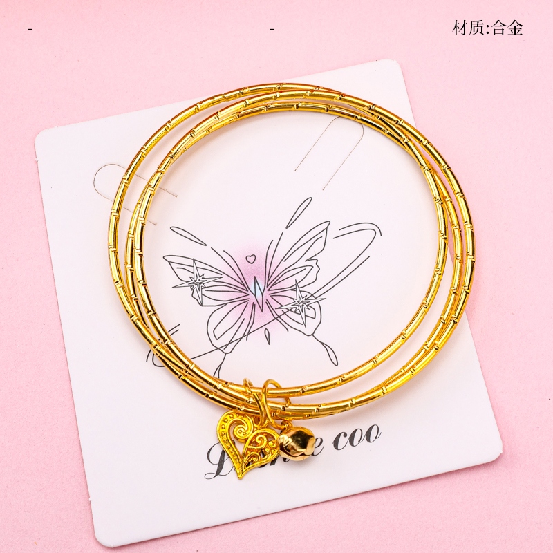Pulsera Dorada de Tres Rondas