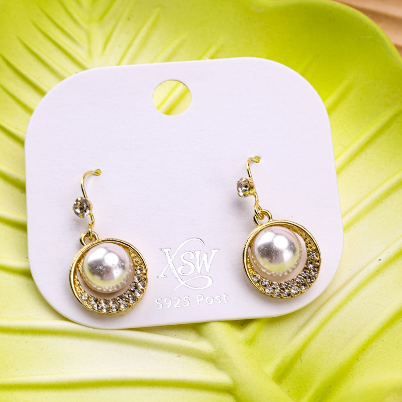 Pendientes de Perlas Rojas de Moda 3