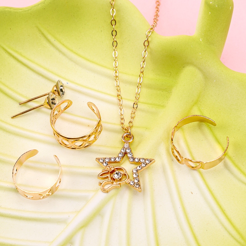 Cinco Conjuntos de Anillos de Collar 4